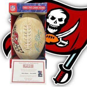 Tampa Bay Buccaneers Brad Johnson Autographed Signed Auto Full-Size Football COA